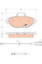 Brake Pad Set, Disc Brake GDB1745 - TRW