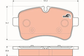 Brake Pad Set, Disc Brake GDB1748 - TRW
