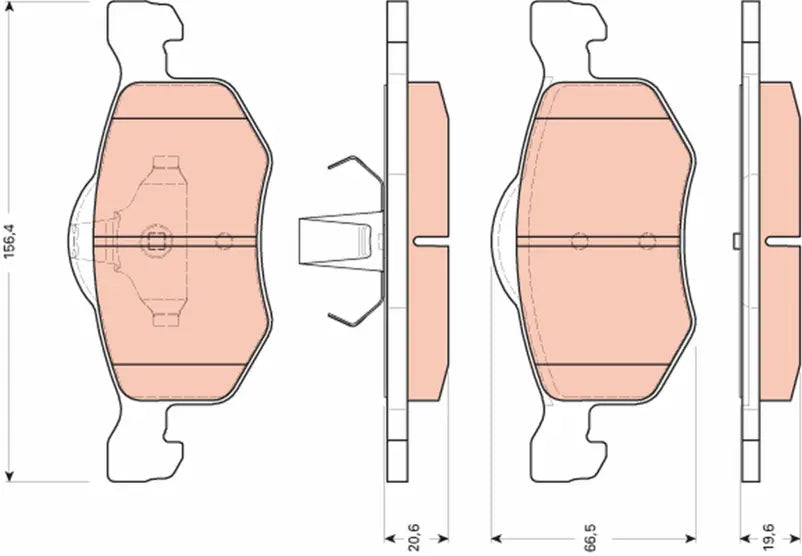 Brake Pad Set, Disc Brake GDB1753 - TRW