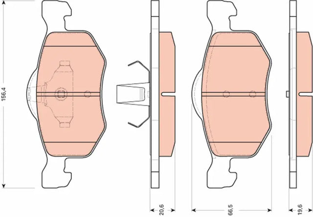 Brake Pad Set, Disc Brake GDB1753 - TRW