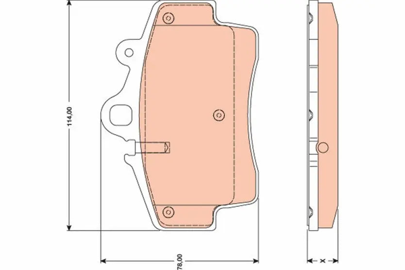 Brake Pad Set, Disc Brake GDB1756 - TRW