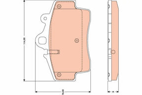 Brake Pad Set, Disc Brake GDB1756 - TRW