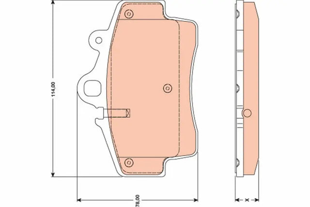 Brake Pad Set, Disc Brake GDB1756 - TRW