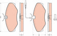 Brake Pad Set, Disc Brake GDB176 - TRW