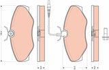 Brake Pad Set, Disc Brake GDB176 - TRW - Brake Pads - TRW