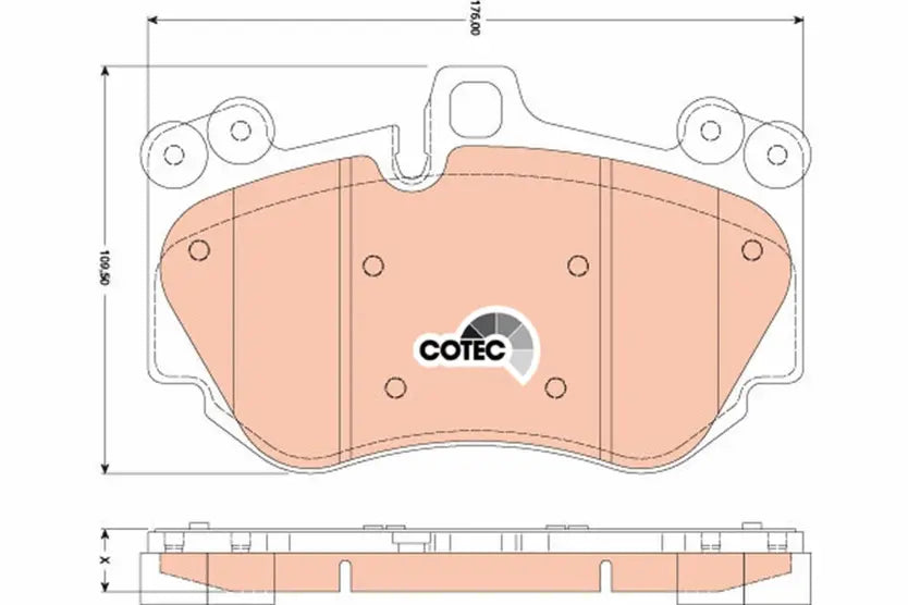 Brake Pad Set, Disc Brake GDB1764 - TRW