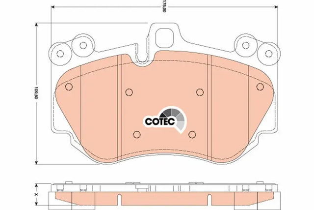 Brake Pad Set, Disc Brake GDB1764 - TRW