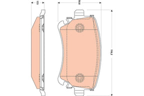 Brake Pad Set, Disc Brake GDB1769 - TRW
