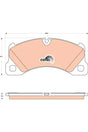 Brake Pad Set, Disc Brake GDB1774 - TRW