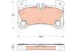 Brake Pad Set, Disc Brake GDB1775 - TRW