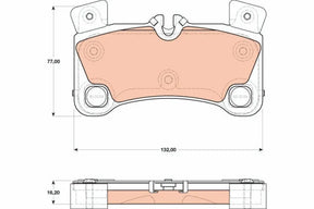 Brake Pad Set, Disc Brake GDB1775 - TRW