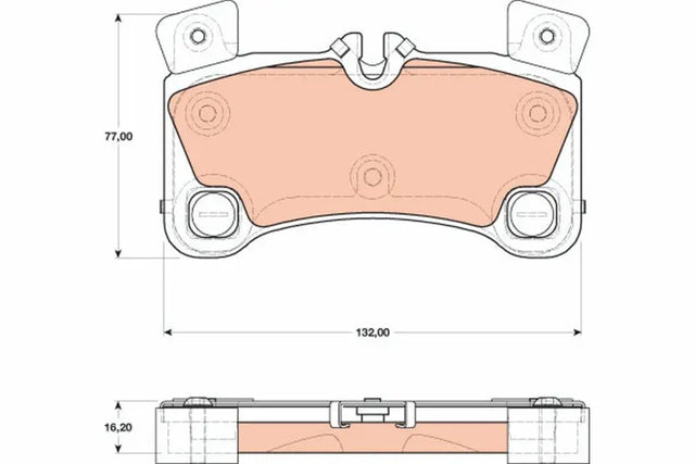 Brake Pad Set, Disc Brake GDB1775 - TRW