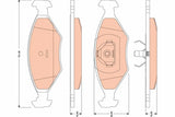 Brake Pad Set, Disc Brake GDB1776 - TRW - Brake Pads - TRW