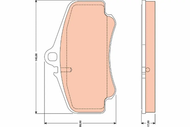 Brake Pad Set, Disc Brake GDB1777 - TRW