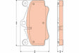 Brake Pad Set, Disc Brake GDB1778 - TRW