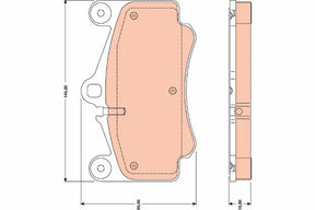 Brake Pad Set, Disc Brake GDB1778 - TRW
