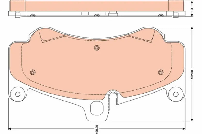 Brake Pad Set, Disc Brake GDB1779 - TRW
