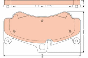 Brake Pad Set, Disc Brake GDB1779 - TRW