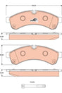 Brake Pad Set, Disc Brake GDB1780 - TRW