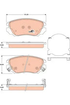 Brake Pad Set, Disc Brake GDB1782 - TRW