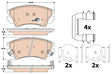 Brake Pad Set, Disc Brake GDB1783 - TRW