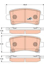 Brake Pad Set, Disc Brake GDB1784 - TRW
