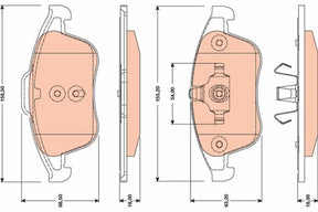 Brake Pad Set, Disc Brake GDB1788 - TRW