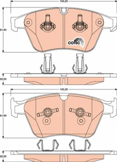 Brake Pad Set, Disc Brake GDB1794 - TRW