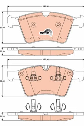 Brake Pad Set, Disc Brake GDB1797 - TRW