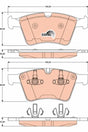 Brake Pad Set, Disc Brake GDB1797 - TRW