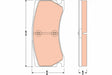 Brake Pad Set, Disc Brake GDB1801 - TRW