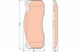 Brake Pad Set, Disc Brake GDB1802 - TRW
