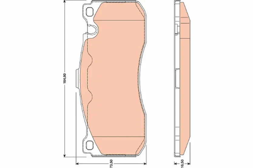 Brake Pad Set, Disc Brake GDB1802 - TRW