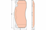 Brake Pad Set, Disc Brake GDB1802 - TRW