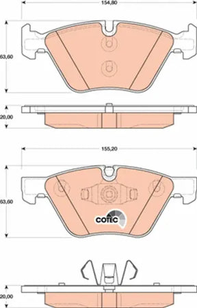 Brake Pad Set, Disc Brake GDB181 - TRW