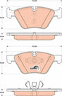 Brake Pad Set, Disc Brake GDB181 - TRW