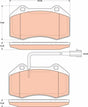 Brake Pad Set, Disc Brake GDB1812 - TRW