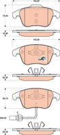 Brake Pad Set, Disc Brake GDB1814 - TRW