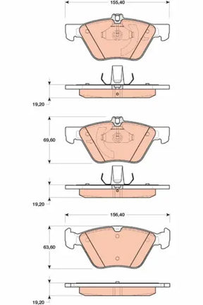 Brake Pad Set, Disc Brake GDB1815 - TRW