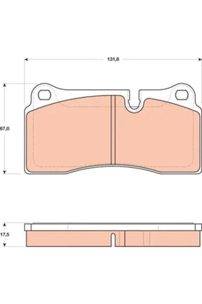Brake Pad Set, Disc Brake GDB1816 - TRW