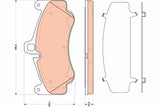 Brake Pad Set, Disc Brake GDB1817 - TRW - Brake Pads - TRW