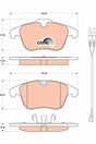Brake Pad Set, Disc Brake GDB1818 - TRW