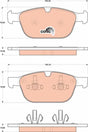 Brake Pad Set, Disc Brake GDB1821 - TRW