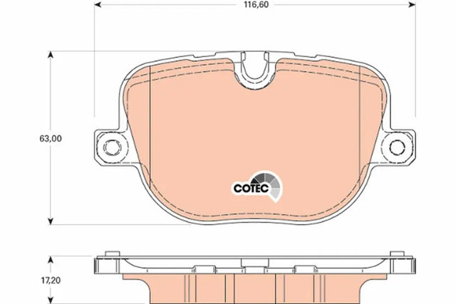 Brake Pad Set, Disc Brake GDB1824 - TRW