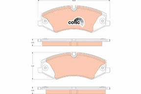 Brake Pad Set, Disc Brake GDB1825 - TRW