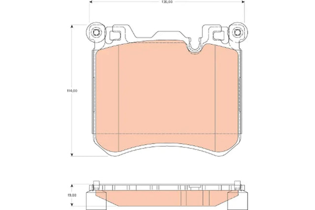 Brake Pad Set, Disc Brake GDB1826 - TRW