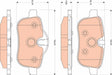 Brake Pad Set, Disc Brake GDB1827 - TRW