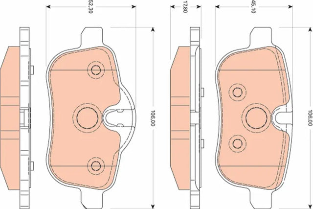Brake Pad Set, Disc Brake GDB1827 - TRW