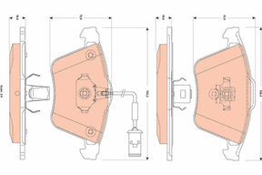Brake Pad Set, Disc Brake GDB1832 - TRW