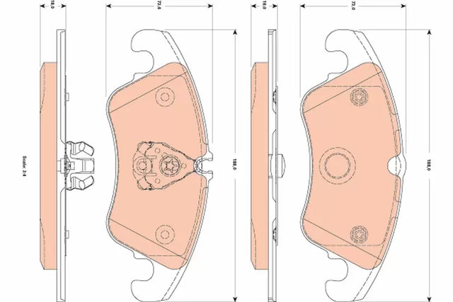 Brake Pad Set, Disc Brake GDB1833 - TRW
